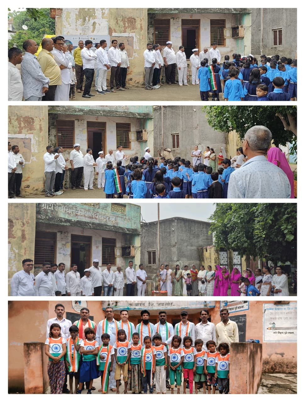 वड्री ग्रामपंचायत येथे 15 ऑगस्ट ध्वजारोहण करण्यात आले