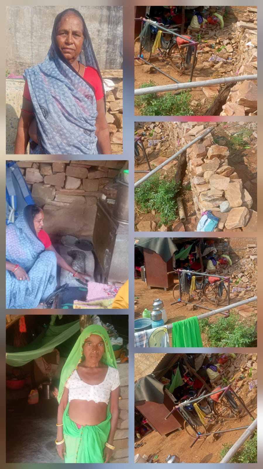 तीन साल से आवास योजना की राशि का इंतज़ार कर रही लता, जर्जर घर में तीन परिवारों के साथ बिता रही हैं जीवन