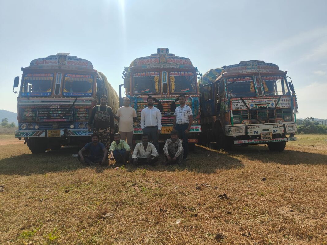 ग्राम तारलागुड़ा चेक पोस्ट पर 765 क्विंटल धान जप्त