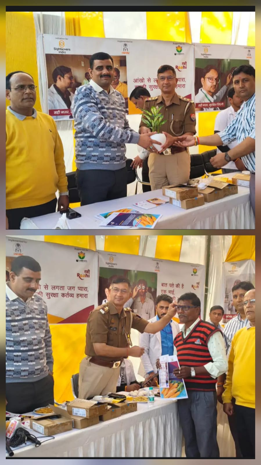 बबीना। झाँसी ललितपुर टोलवे प्राइवेट लिमिटेड और क्यूब रूट फाउंडेशन की ओर से बबीना टोल प्लाजा पर निःशुल्क नेत्र शिविर का आयोजन किया गया